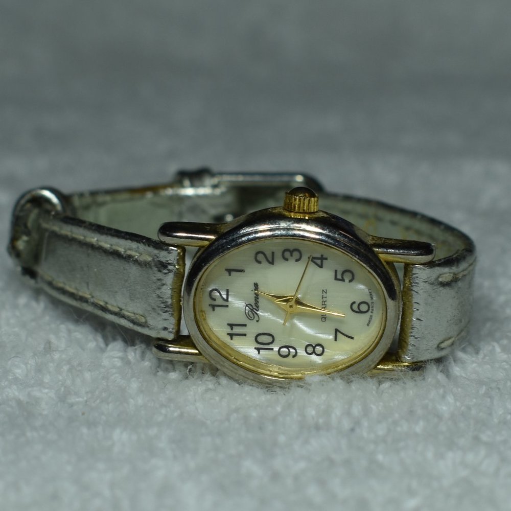 Vintage Mother Of Pearl Quartz Watch by Romina